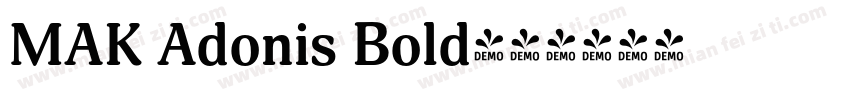 MAK Adonis Bold字体转换